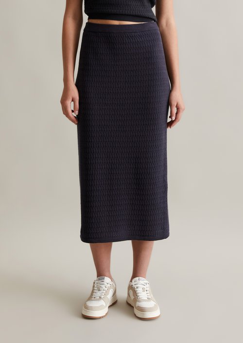 Regular knit skirt — Blue Depths