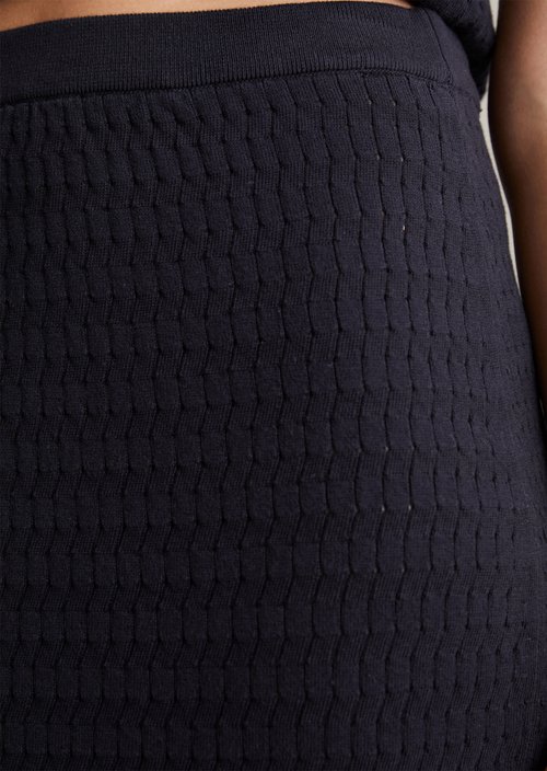 Regular knit skirt — Blue Depths