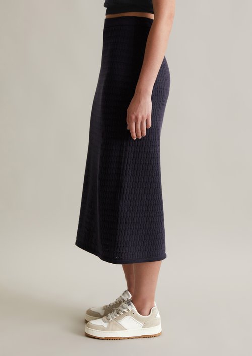 Regular knit skirt — Blue Depths