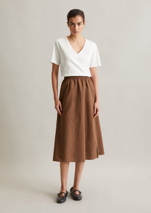 DfC V-neck T-shirt relaxed — Silky White
