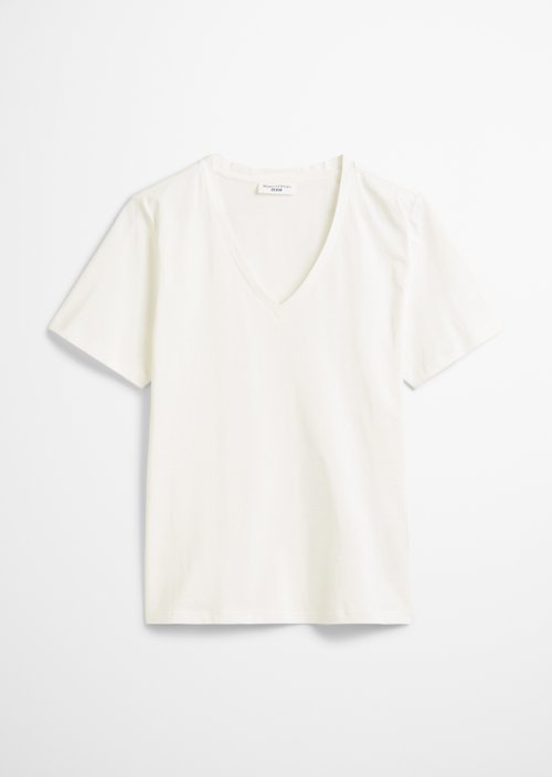 DfC V-neck T-shirt relaxed — Silky White