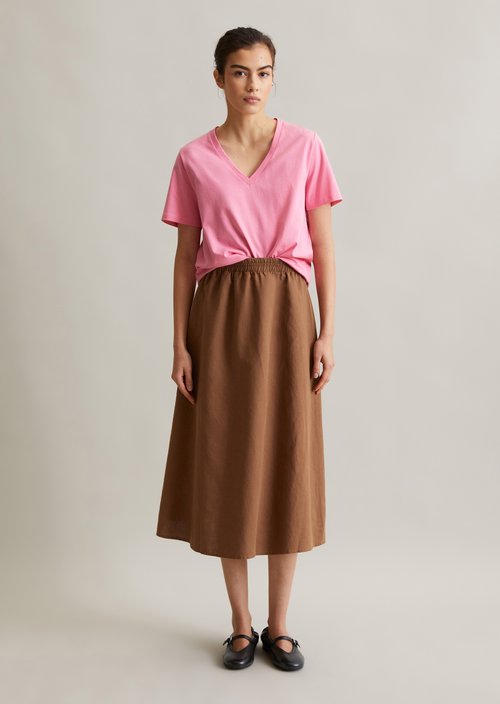 DfC V-neck T-shirt relaxed — Soft Pink