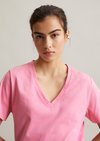 Marc O'Polo DfC V-Neck-T-Shirt relaxed, Women, Soft pink, Xxs, 100% Baumwolle