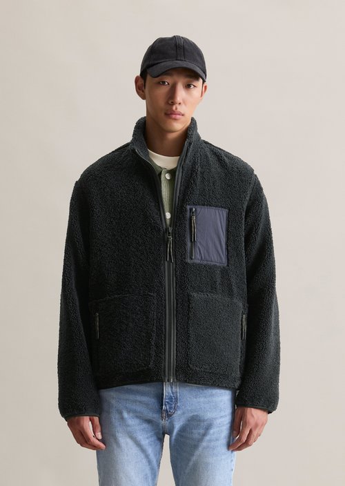 Teddy jacket regular — Blue Depths