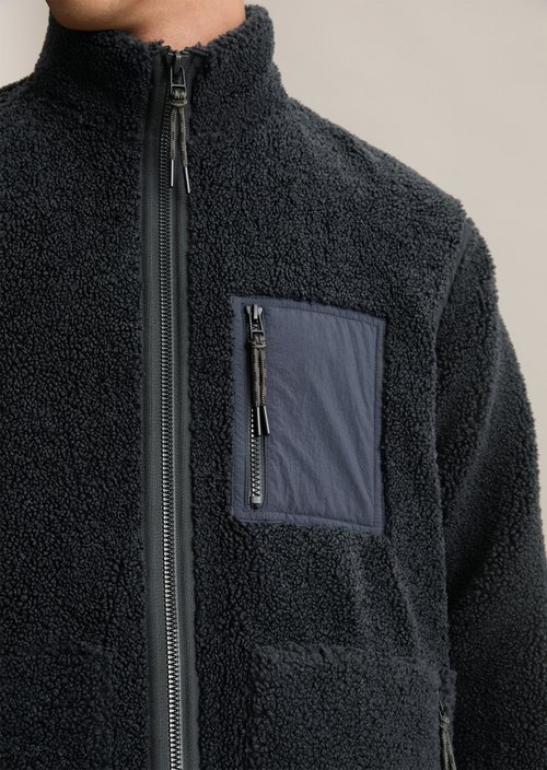Teddy jacket regular — Blue Depths