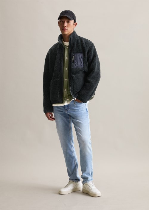 Teddy jacket regular — Blue Depths