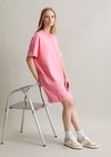 Marc O'Polo DfC T-shirt jurk los, Dames, roze, Xxl, 100% Katoen