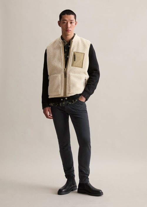 Teddy vest regular — Dusty Field