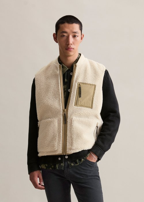 Teddy vest regular — Dusty Field