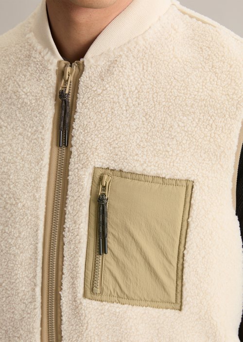 Teddy vest regular — Dusty Field