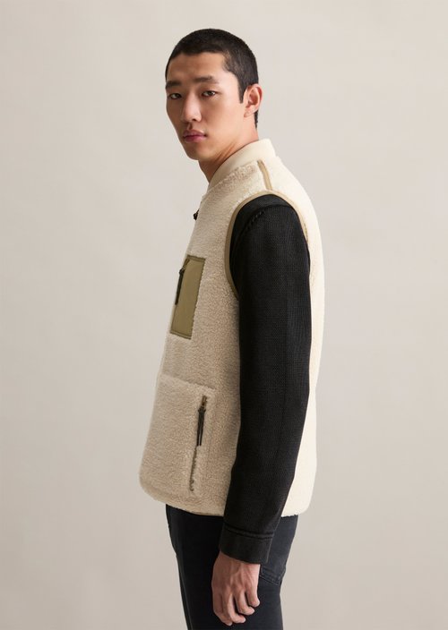 Teddy vest regular — Dusty Field