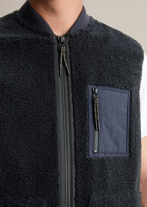 Teddy vest regular — Blue Depths