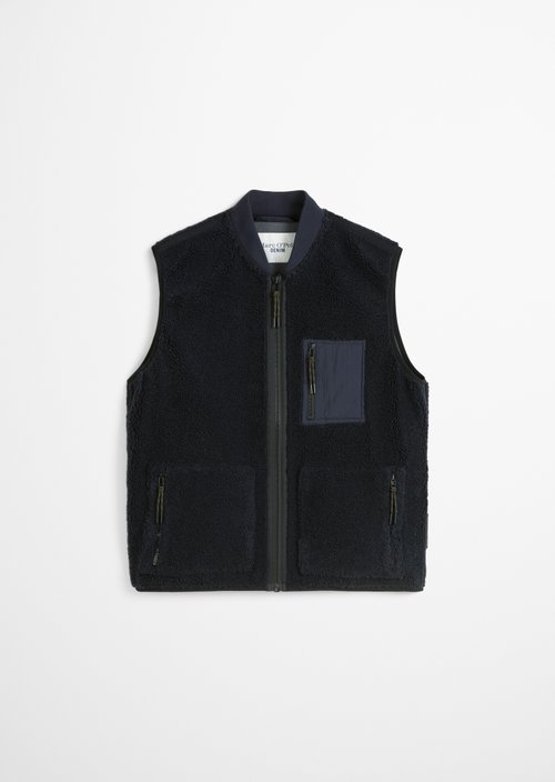 Teddy vest regular — Blue Depths