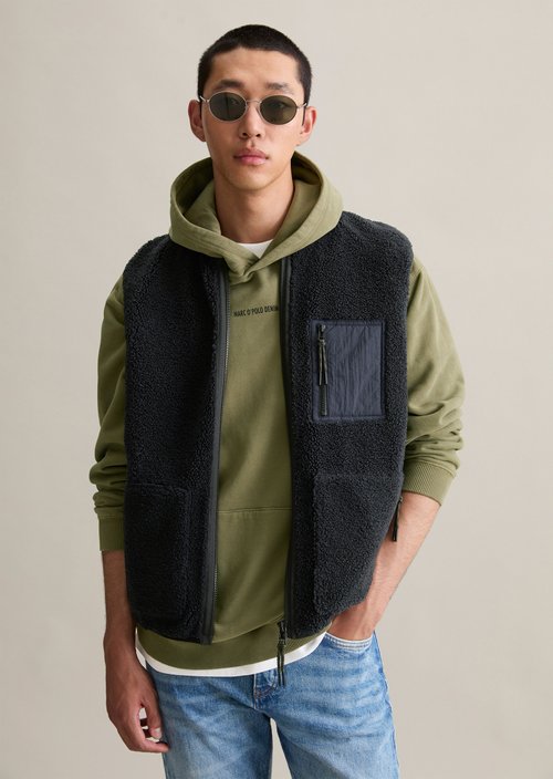 Teddy vest regular — Blue Depths