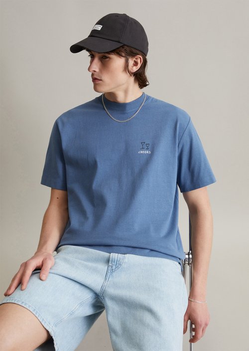 DfC T-Shirt relaxed — Cerulean Blue