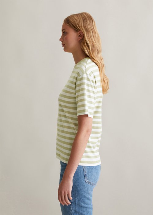 Regular striped T-shirt — Light Green