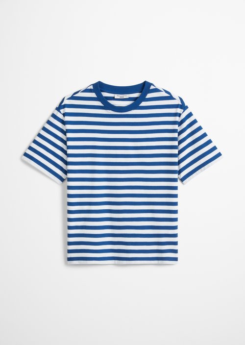 Regular striped T-shirt — Medium Blue