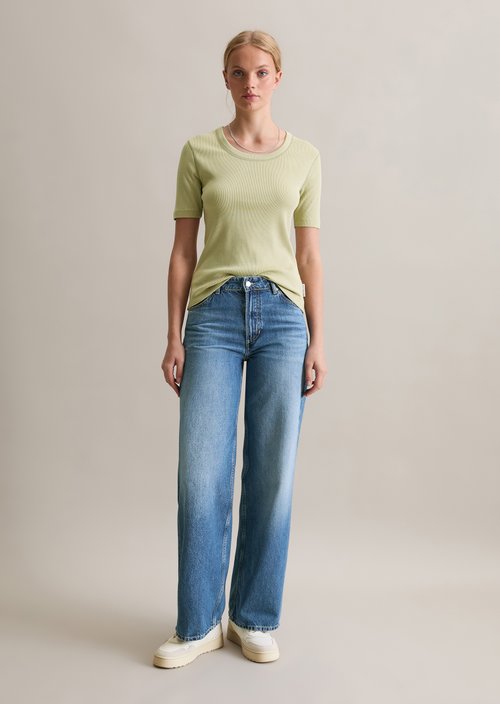 T-shirt slim — Elm Green