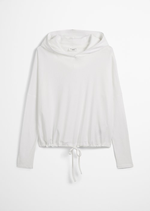 DfC hooded longsleeve relaxed — White