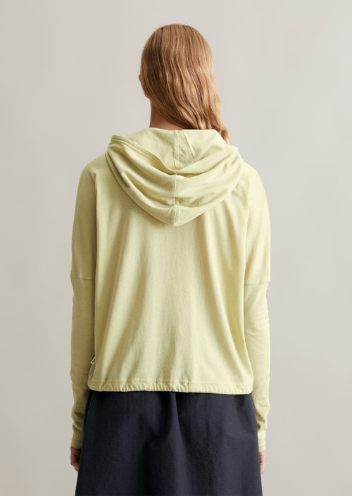 DfC hooded longsleeve relaxed — Elm Green