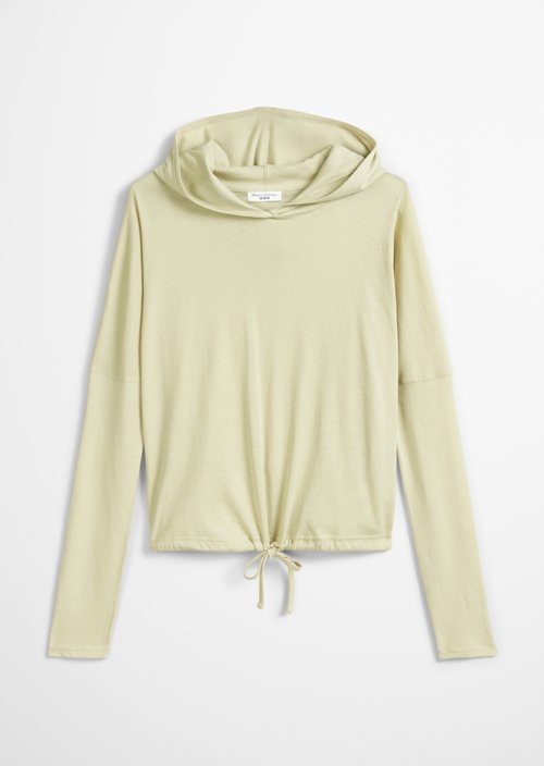 DfC hooded longsleeve relaxed — Elm Green