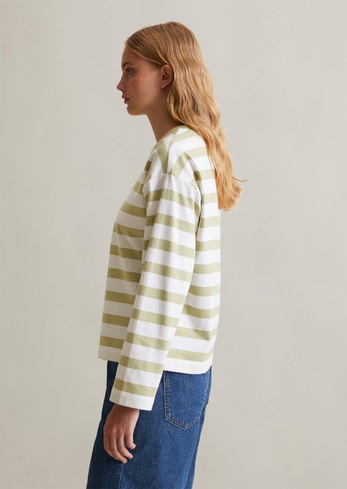 Striped longsleeve oversized — Light Green