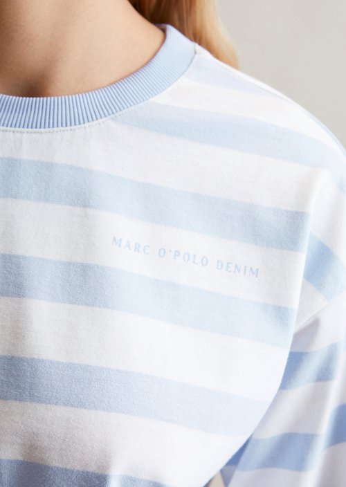 Striped longsleeve oversized — Light Blue