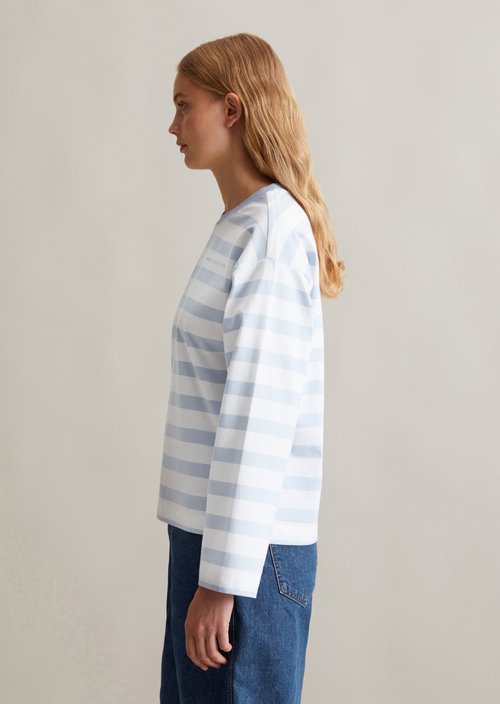 Striped longsleeve oversized — Light Blue