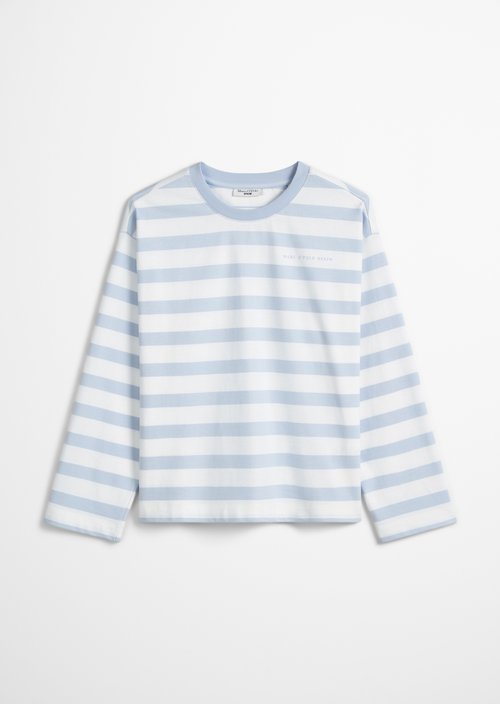 Striped longsleeve oversized — Light Blue