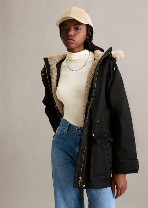 Outdoor jacket oversize — Black