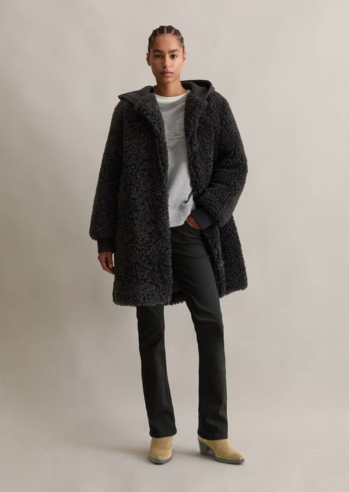 Große Größen Teddy Mantel Reduziert Teddy-Mantel Relaxed Mit Scuba