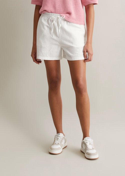 Slip-on shorts relaxed — Silky White