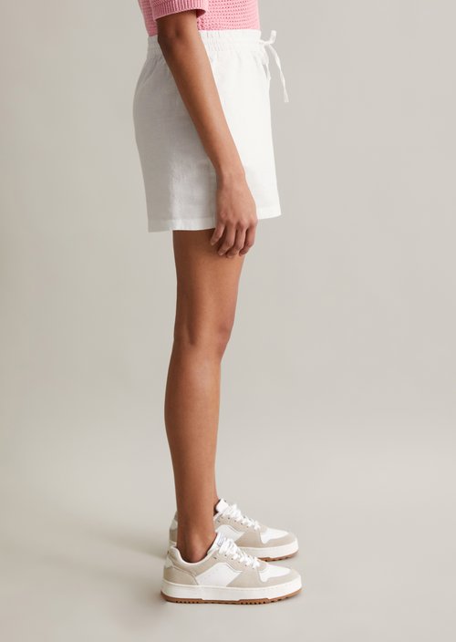 Slip-on shorts relaxed — Silky White