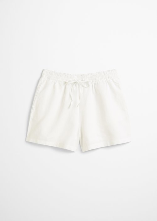 Slip-on shorts relaxed — Silky White
