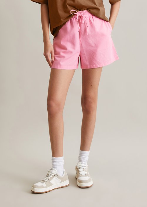 Slip-on shorts relaxed — Soft Pink
