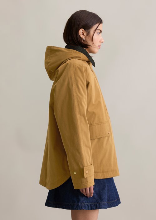 Oversize padded barn jacket — Wood Grain