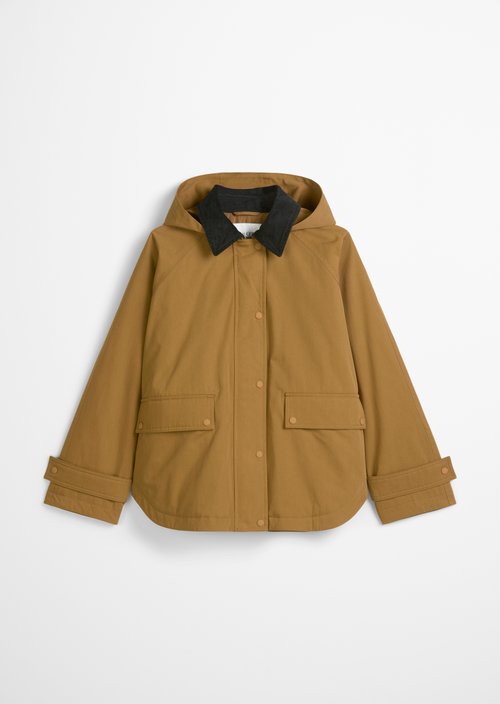 Oversize padded barn jacket — Wood Grain