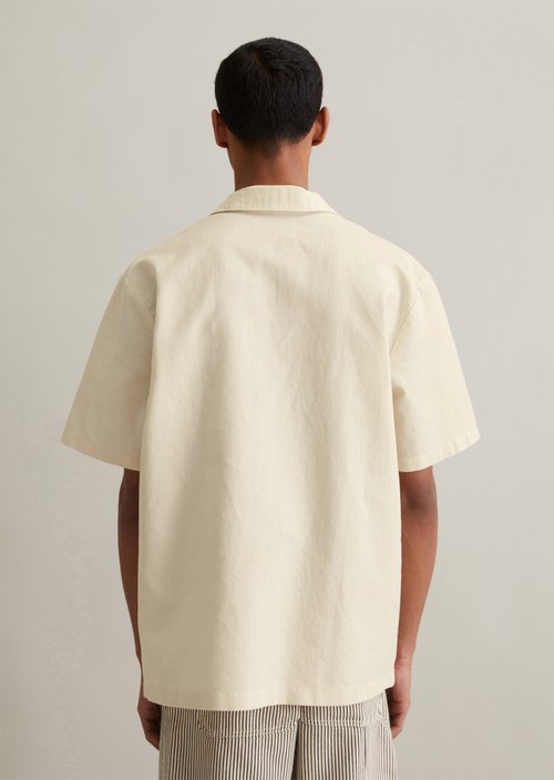 Regular short-sleeved shirt — Natural Ecru