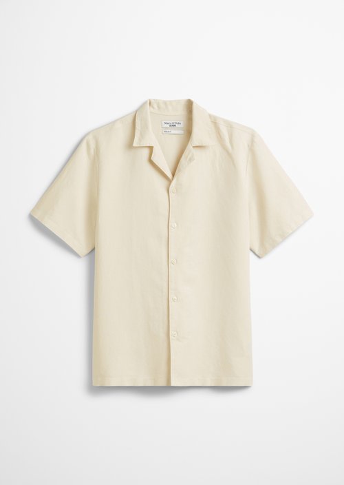 Regular short-sleeved shirt — Natural Ecru
