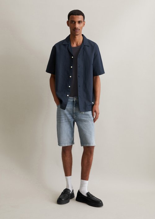 Regular short-sleeved shirt — True Navy