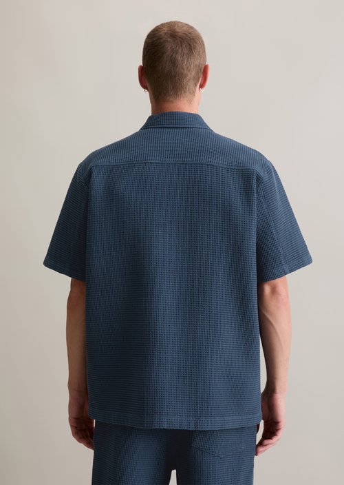 Regular short-sleeved shirt — Azurite