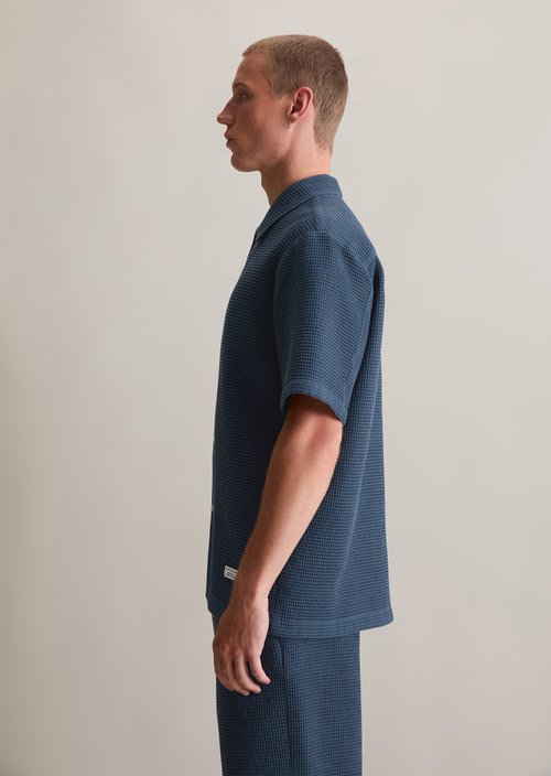 Regular short-sleeved shirt — Azurite