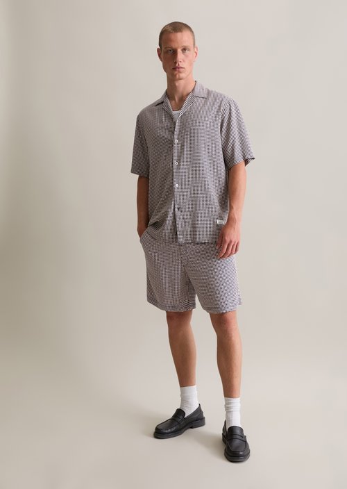 Regular short-sleeved shirt — Dark Blue