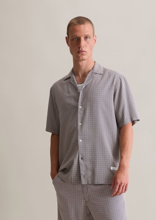 Regular short-sleeved shirt — Dark Blue