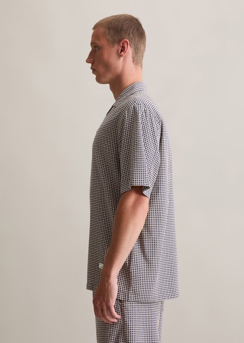 Regular short-sleeved shirt — Dark Blue