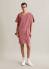 Marc O'Polo Gestreiftes Frottee-Kleid relaxed, Damen, rosa, Gr. l, 100% Baumwolle