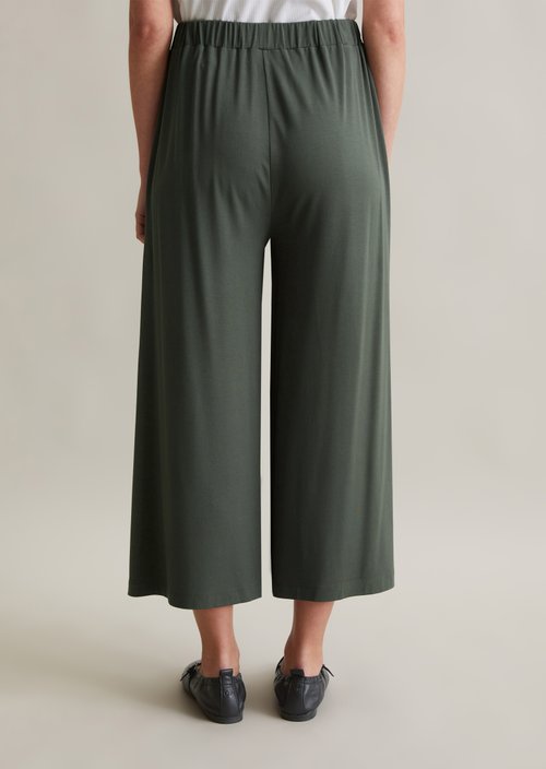 Wide jersey pants — Pineneedle