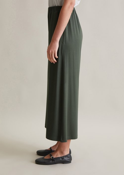 Wide jersey pants — Pineneedle