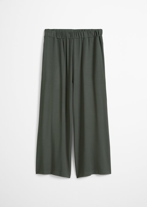 Wide jersey pants — Pineneedle