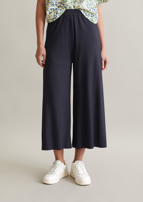 Wide jersey pants — Blue Depths